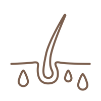 Controls excess oil without drying
